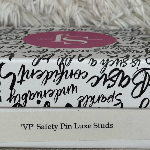 Sassy Jones VP Safety Pin Luxe Studs - Picture 3 of 3